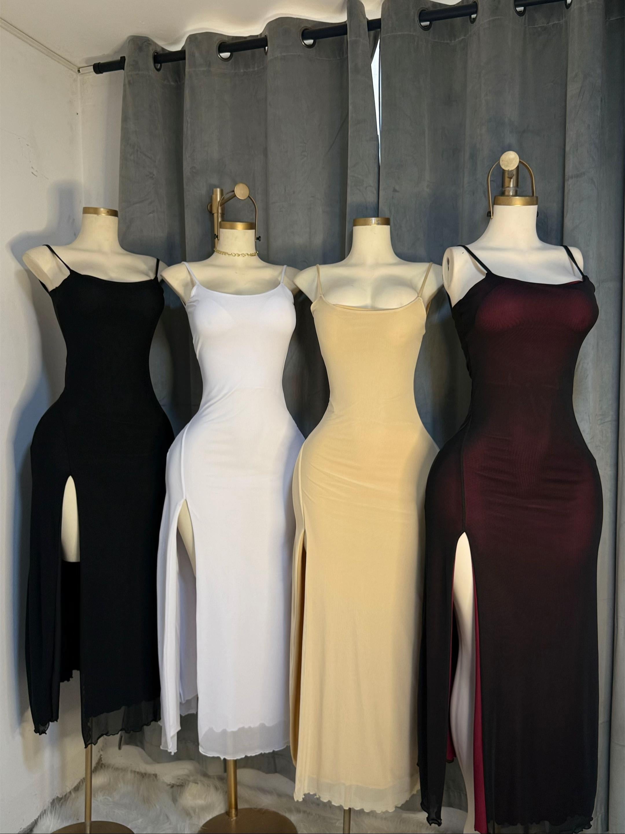 Vestido Abi Beige